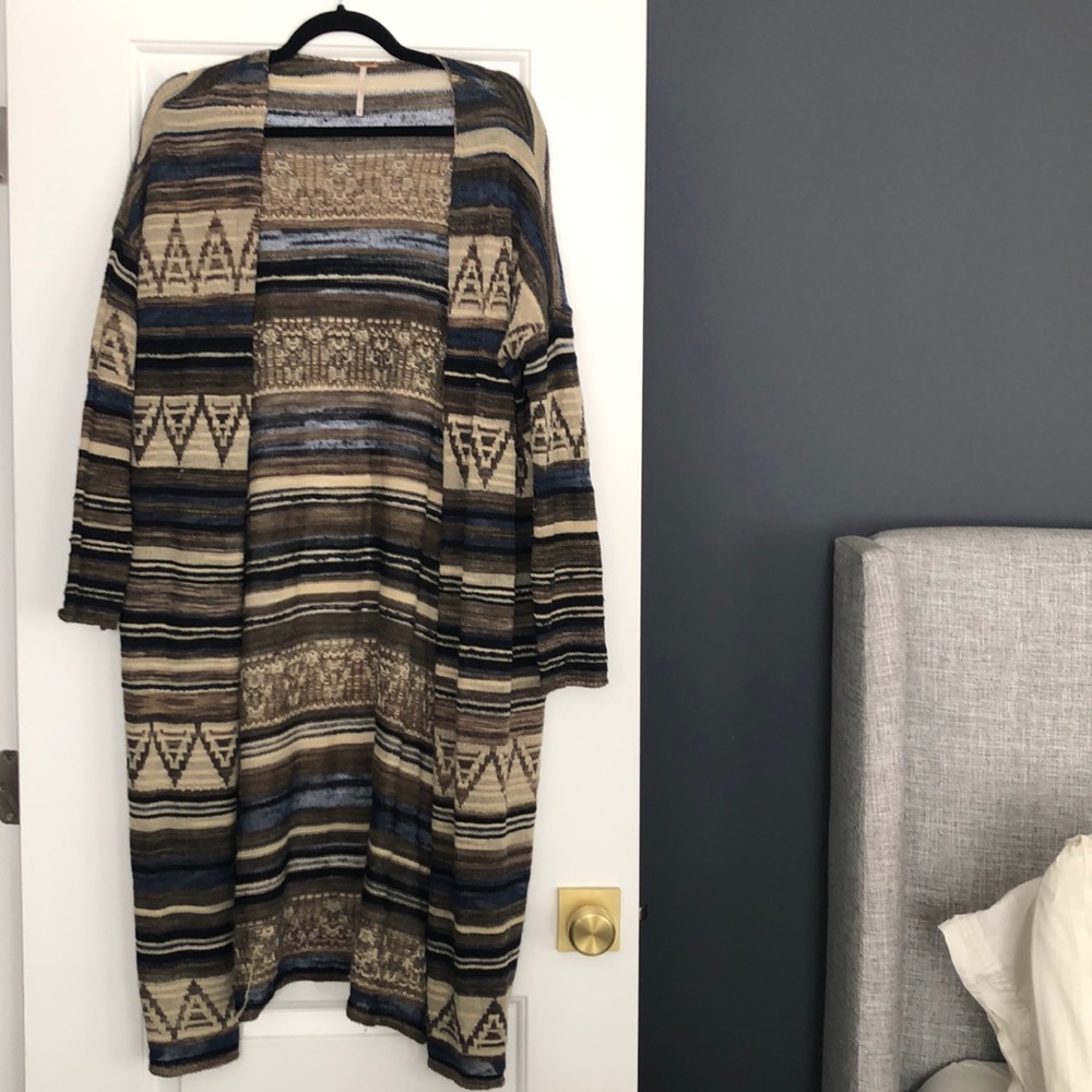 + FREE PEOPLE +  Aztec Duster/Cardigan